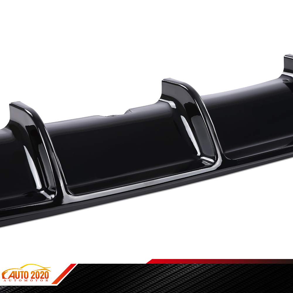 Lower Rear Bumper Diffuser Lip For BMW F30 3 Series M Sport – 2012-2018, Painted Black