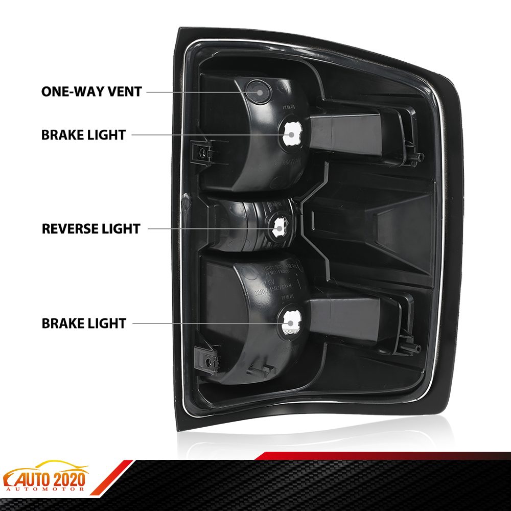 Pair Of Tail Lights For 2014-2019 Chevy Silverado 1500/2500/3500 – Chrome Housing